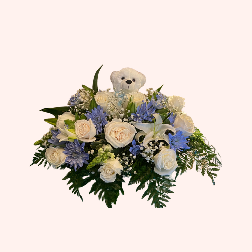 God's Angel Baby Tribute Casket Spray